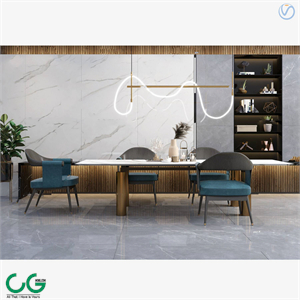 modern marble dining table chair 3d model